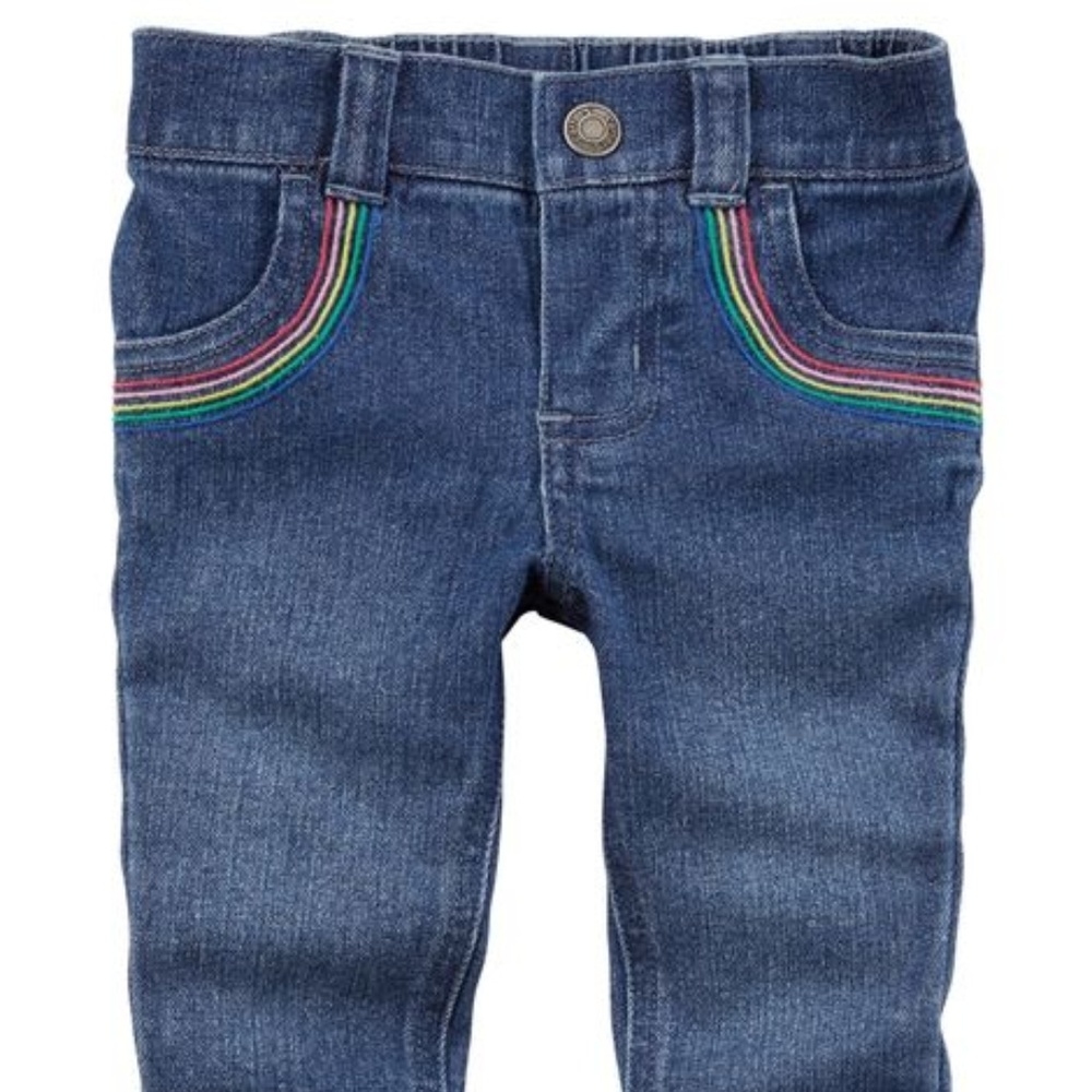 🌈NEW NWT Carter´s rainbow jeggings 12-18m